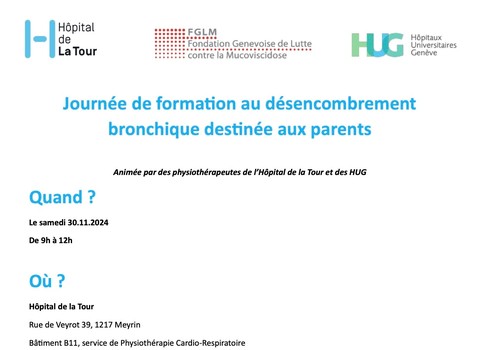 Photo de Genève : journée de formation physio destinée aux parents