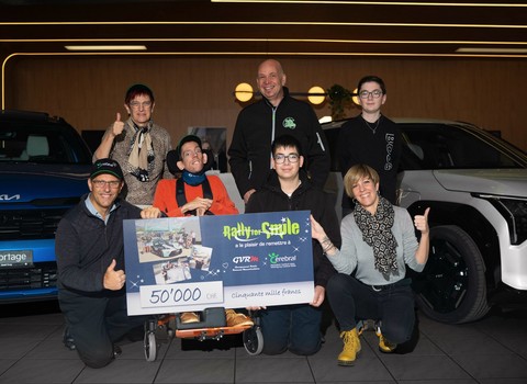 Photo de Région Valais : Don exceptionnel du Rally For Smile